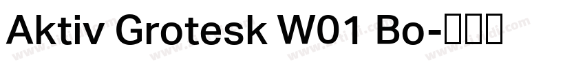 Aktiv Grotesk W01 Bo字体转换